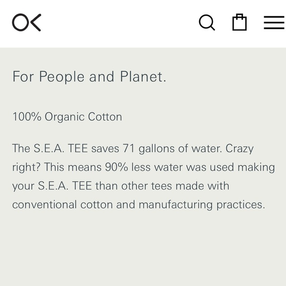 Made In USA 🇺🇸 Outerknown Organic Cotton SEA Tee - Picture 5 of 9